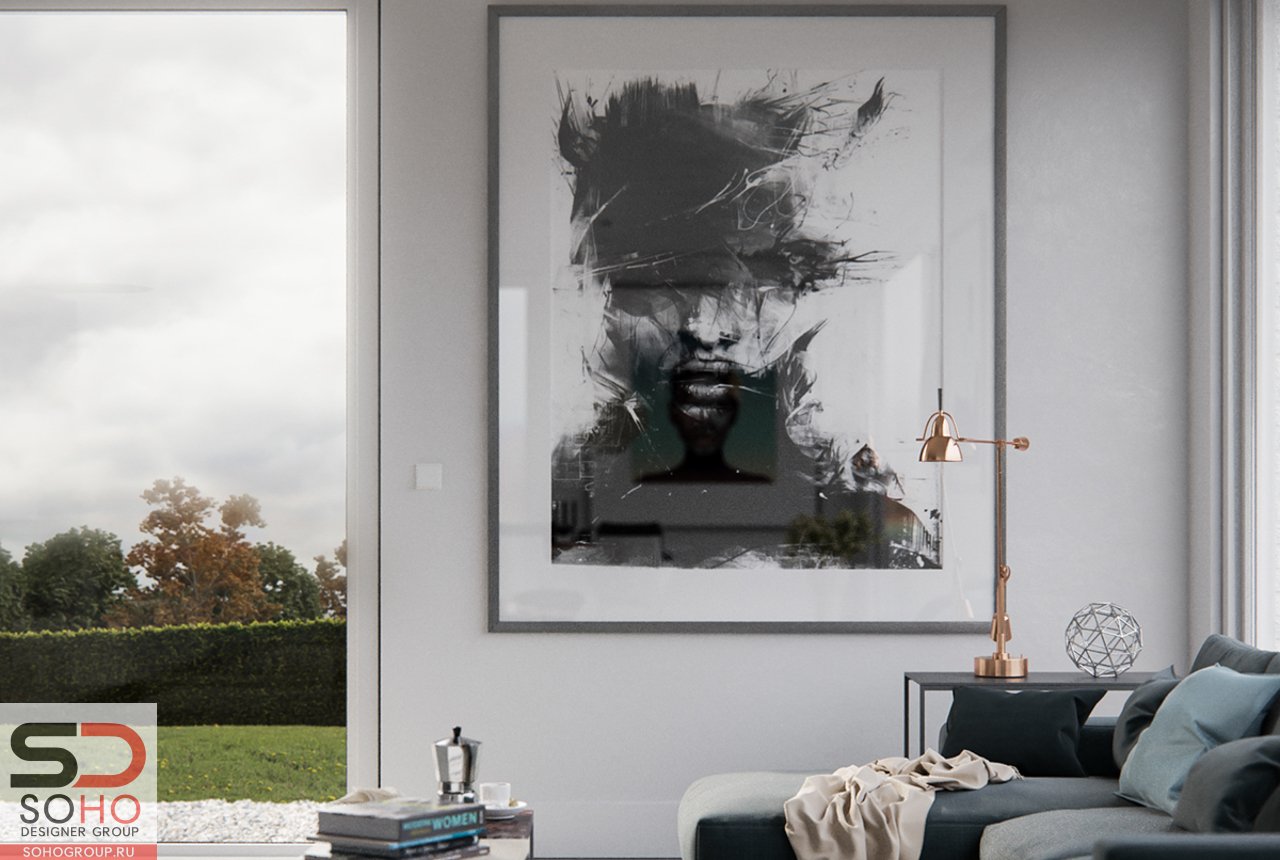<strong>Дизайн интерьера дома в стилях минимализм, скандинавский с элементами лофта</strong><i>→</i>